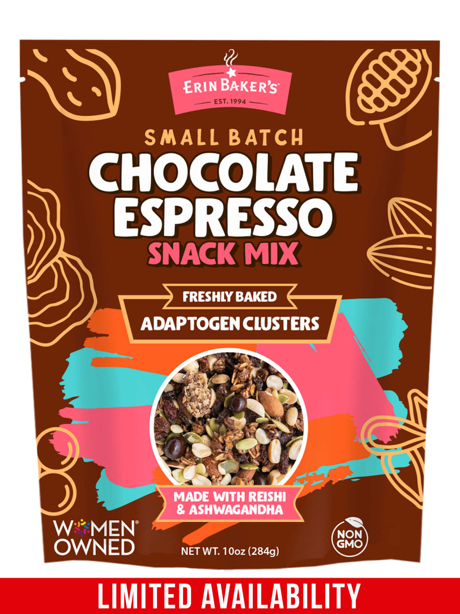 Snack Mix | Chocolate Espresso - $5.99 per bag – Erin Baker's®