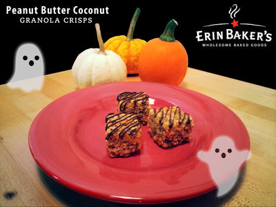 Halloween Treat | Peanut Butter Coconut Granola Crisps