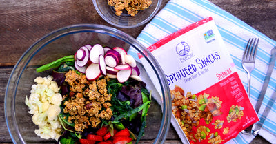 Make Summer Salads a Meal by topping with Sprouted Snacks