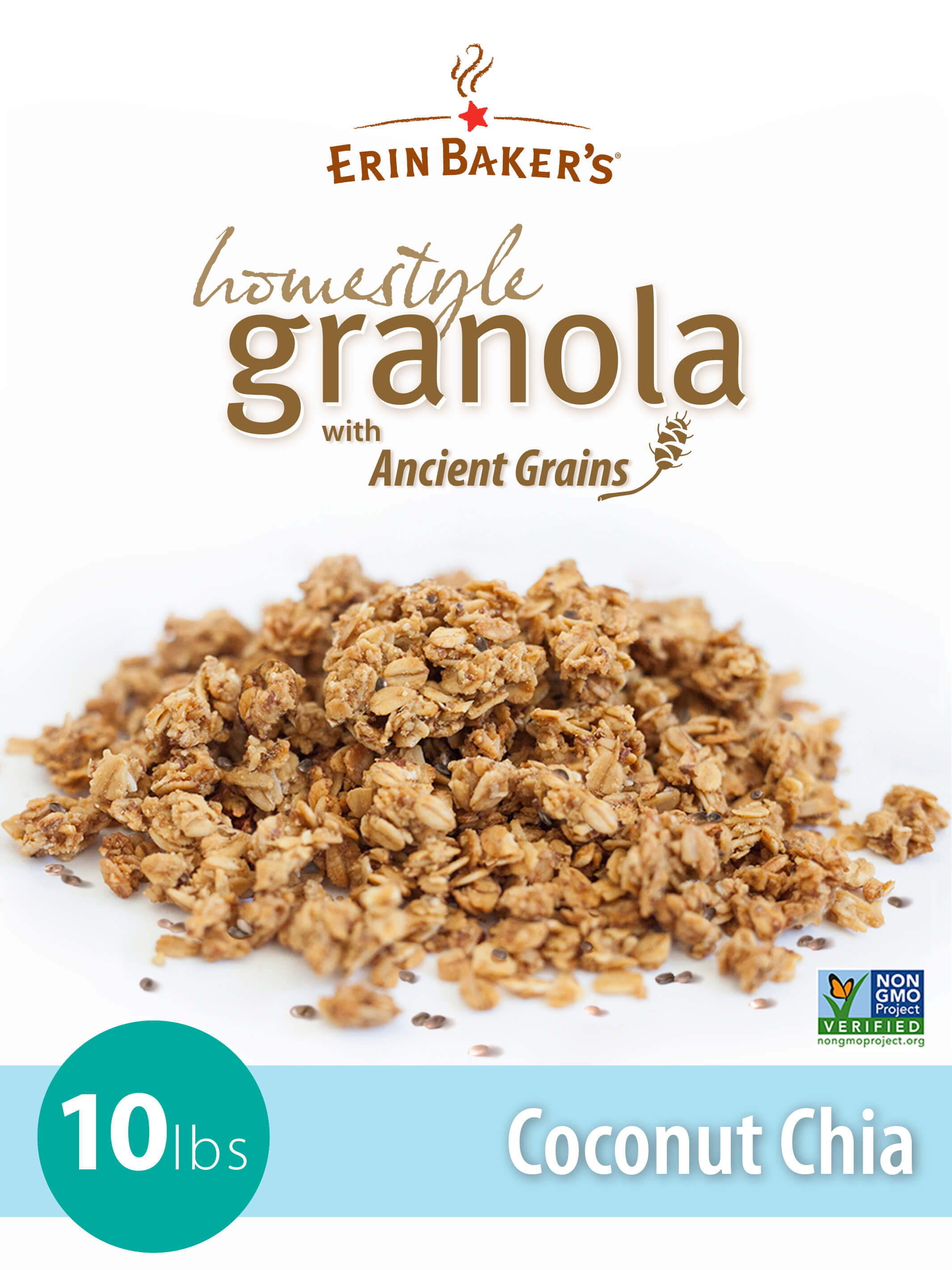 Granola  Bulk Coconut Chia - $5.99 per lbs – Erin Baker's®